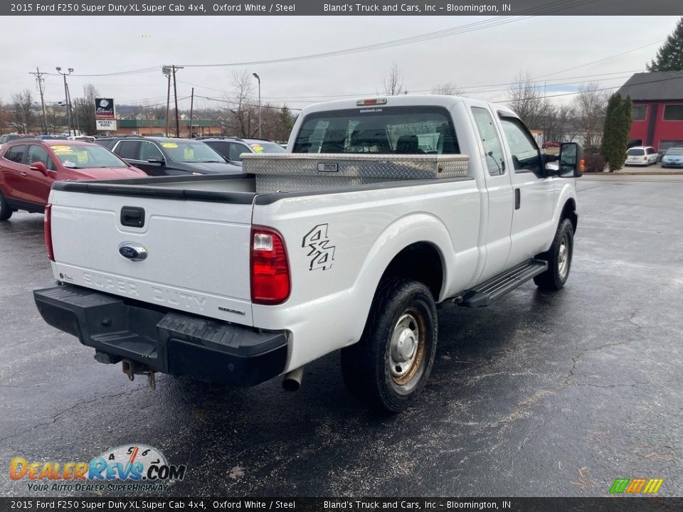 2015 Ford F250 Super Duty XL Super Cab 4x4 Oxford White / Steel Photo #8