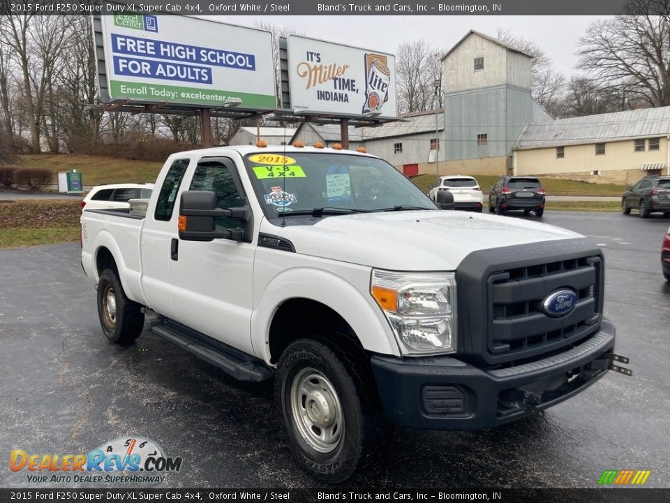 2015 Ford F250 Super Duty XL Super Cab 4x4 Oxford White / Steel Photo #9