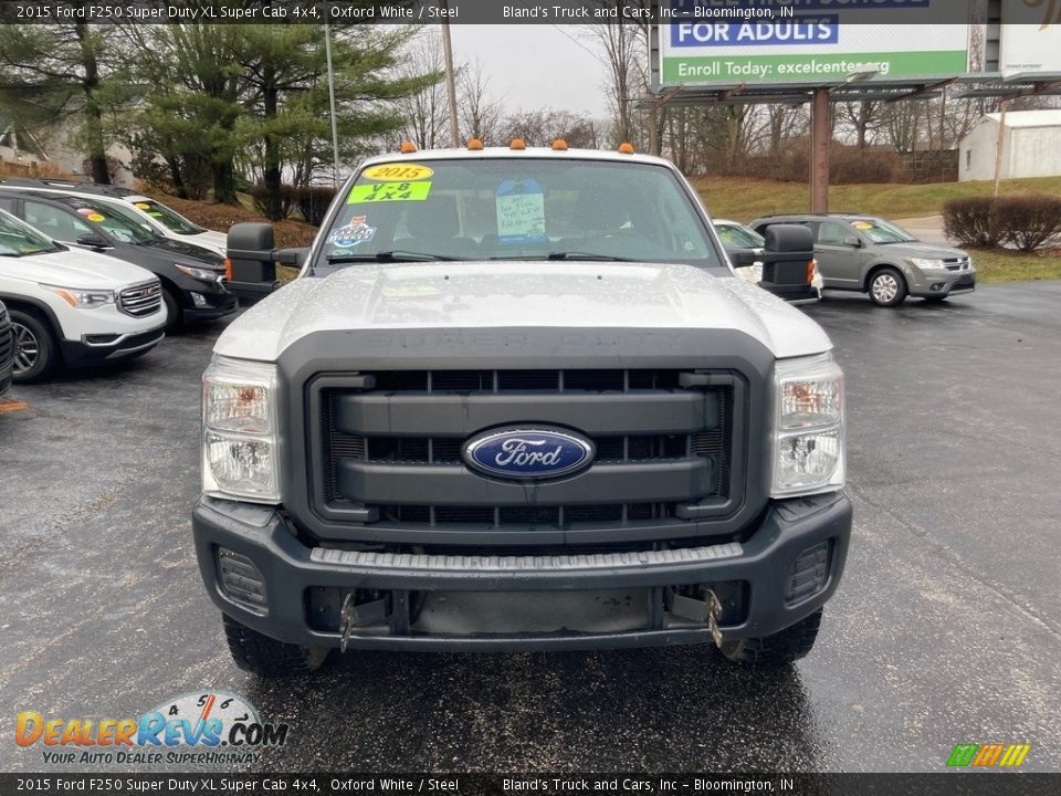 2015 Ford F250 Super Duty XL Super Cab 4x4 Oxford White / Steel Photo #10