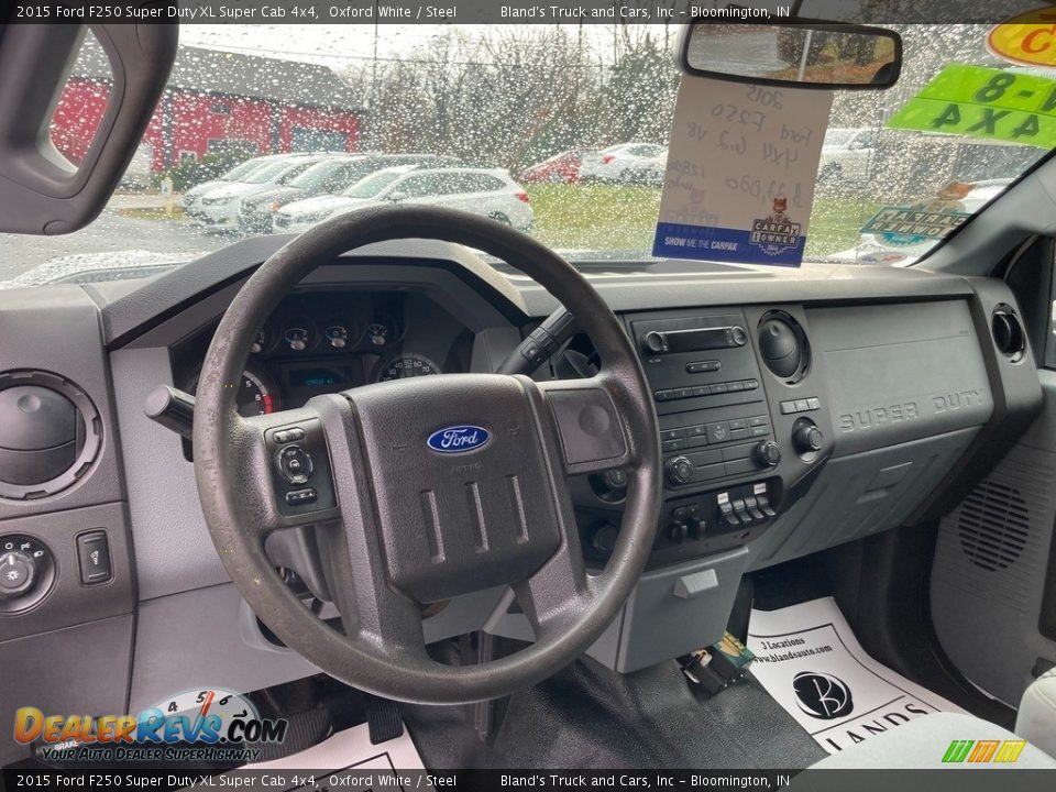 2015 Ford F250 Super Duty XL Super Cab 4x4 Oxford White / Steel Photo #15