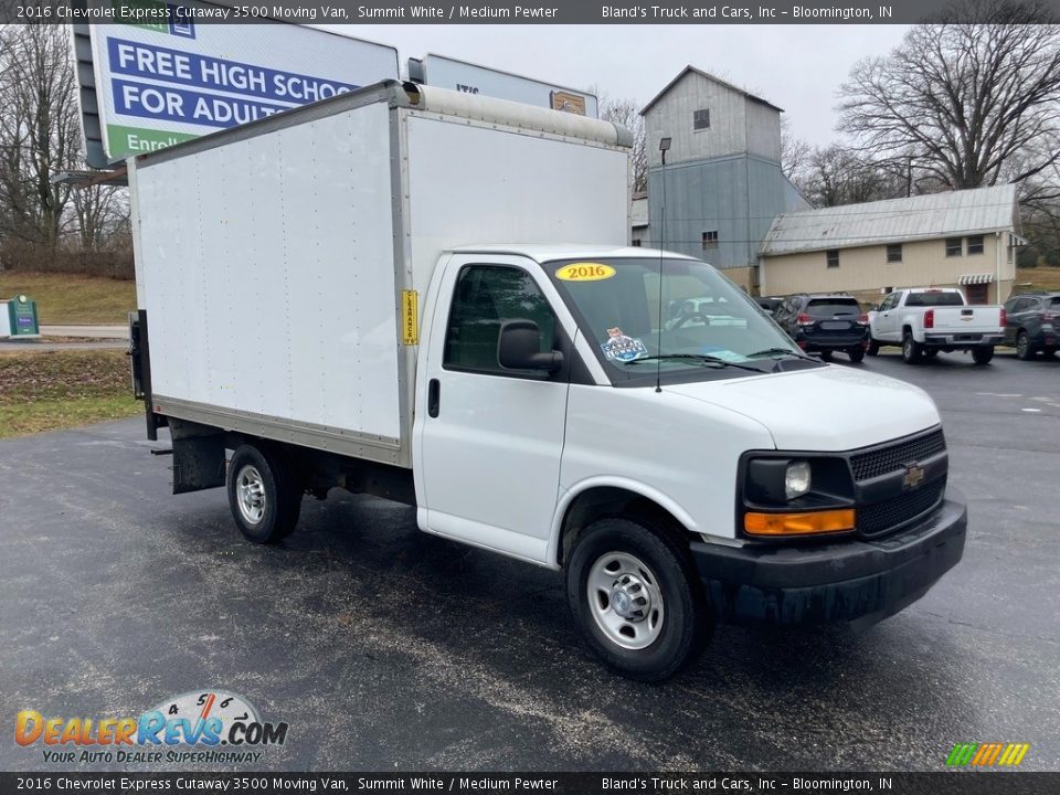 Summit White 2016 Chevrolet Express Cutaway 3500 Moving Van Photo #8