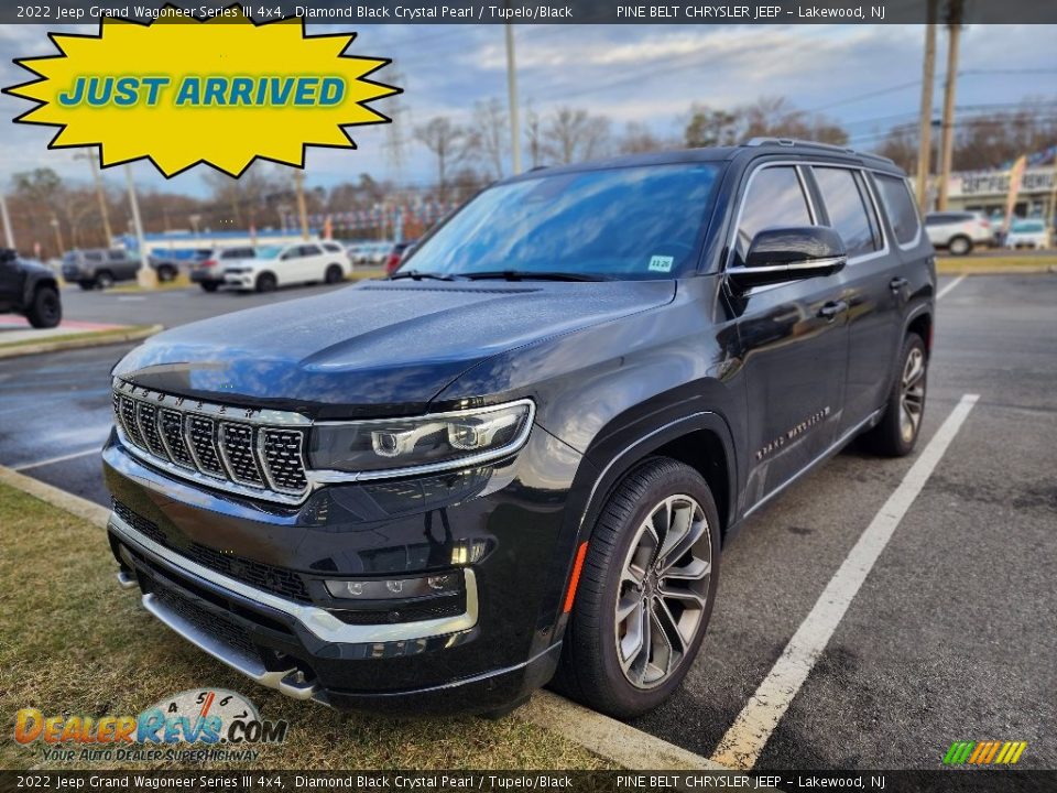 2022 Jeep Grand Wagoneer Series III 4x4 Diamond Black Crystal Pearl / Tupelo/Black Photo #1