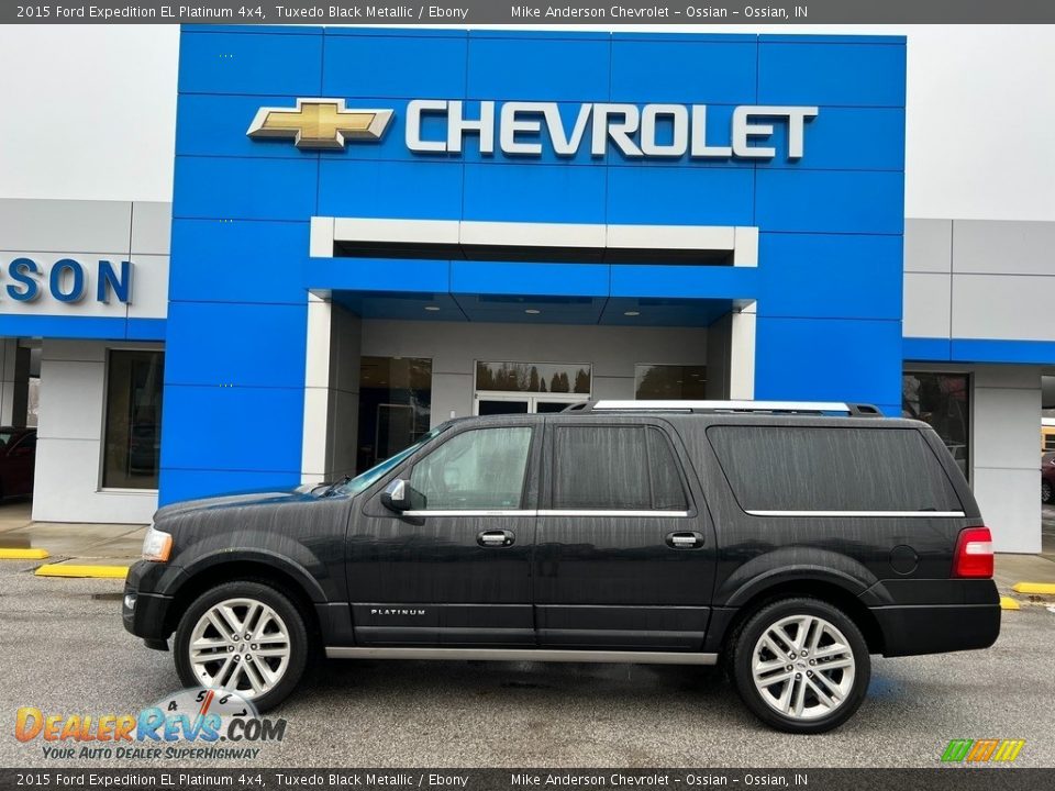 2015 Ford Expedition EL Platinum 4x4 Tuxedo Black Metallic / Ebony Photo #1