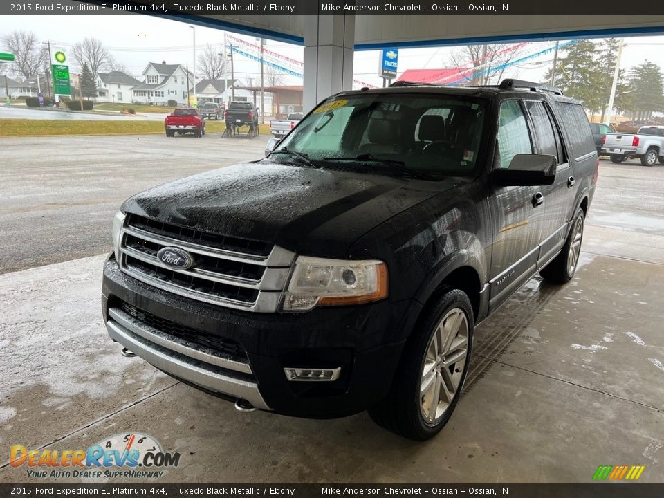 2015 Ford Expedition EL Platinum 4x4 Tuxedo Black Metallic / Ebony Photo #2