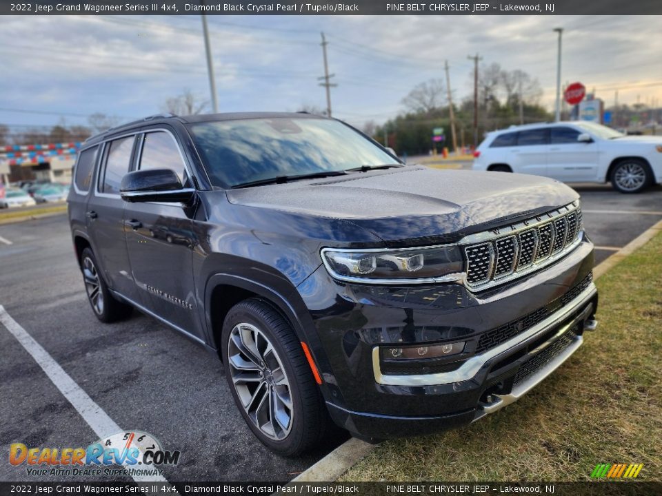 2022 Jeep Grand Wagoneer Series III 4x4 Diamond Black Crystal Pearl / Tupelo/Black Photo #3