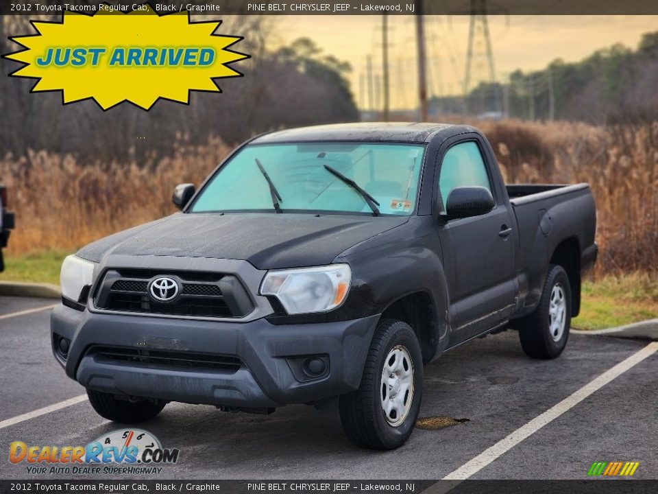 2012 Toyota Tacoma Regular Cab Black / Graphite Photo #1