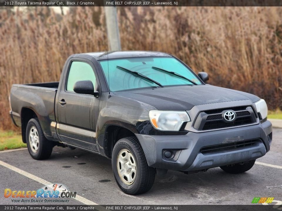 2012 Toyota Tacoma Regular Cab Black / Graphite Photo #3