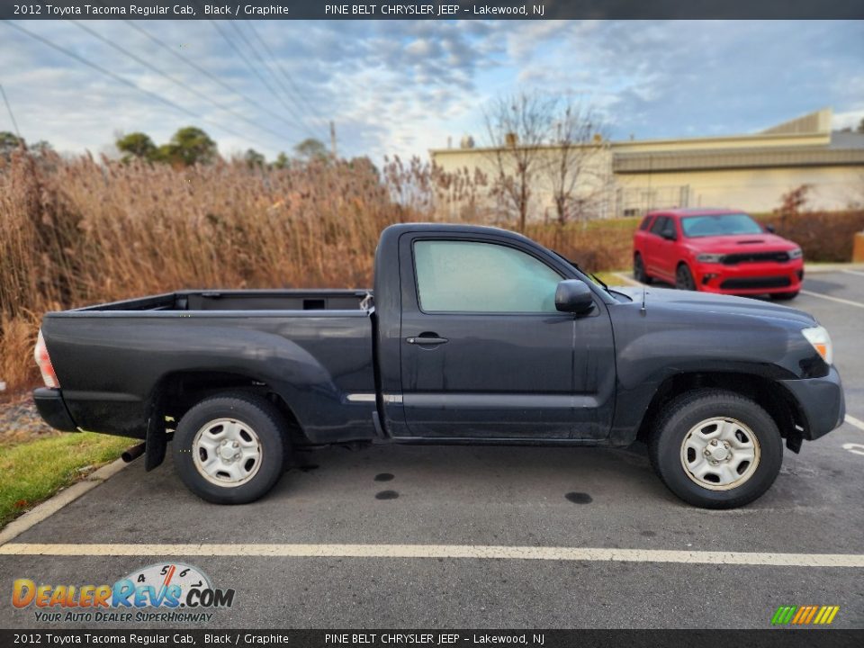 2012 Toyota Tacoma Regular Cab Black / Graphite Photo #4