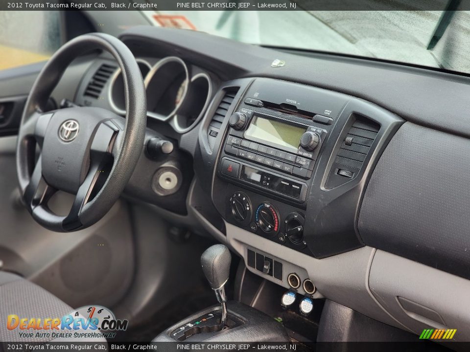 2012 Toyota Tacoma Regular Cab Black / Graphite Photo #6