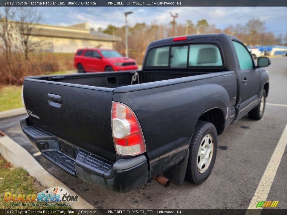 2012 Toyota Tacoma Regular Cab Black / Graphite Photo #7