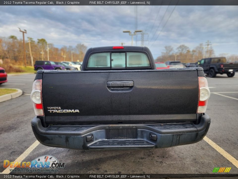 2012 Toyota Tacoma Regular Cab Black / Graphite Photo #8