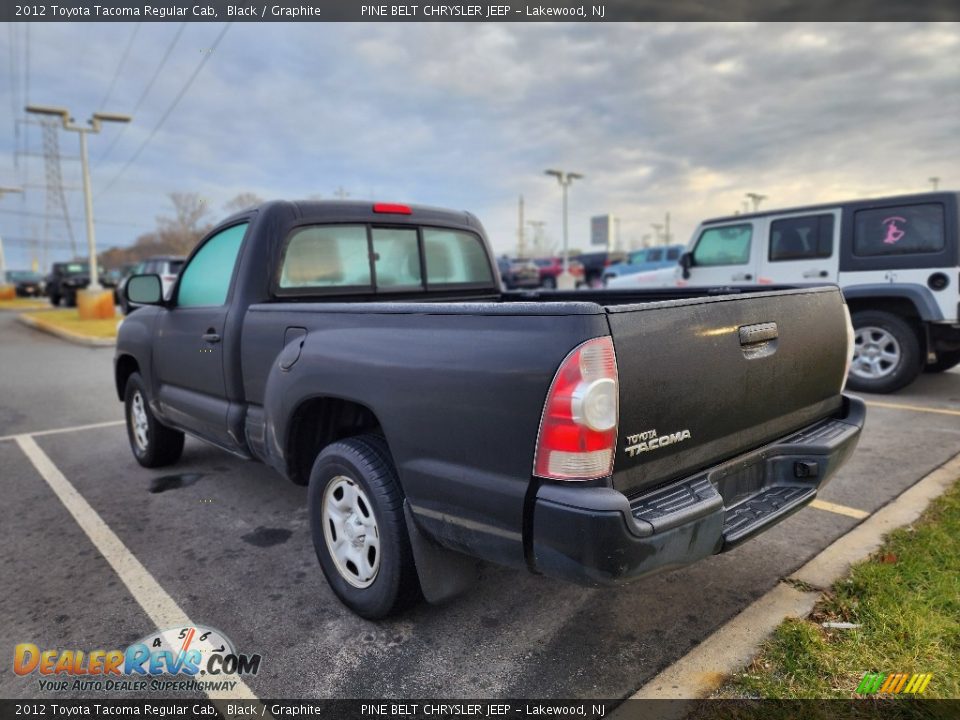 2012 Toyota Tacoma Regular Cab Black / Graphite Photo #9