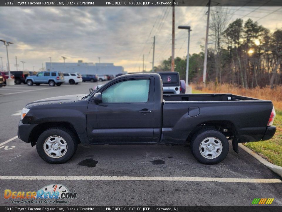 2012 Toyota Tacoma Regular Cab Black / Graphite Photo #10