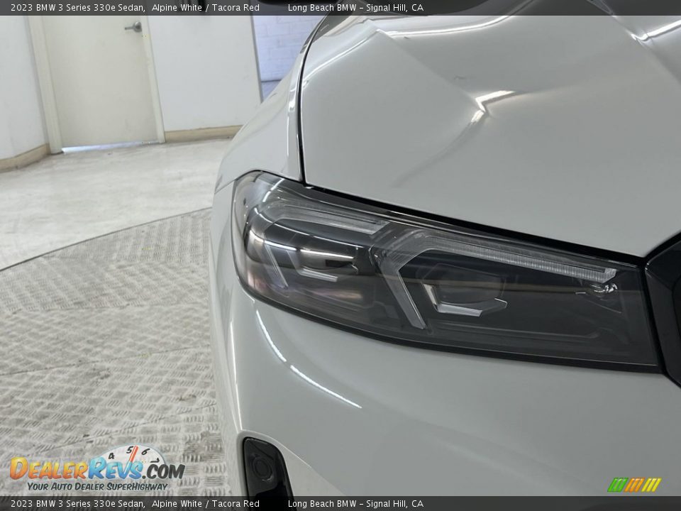 2023 BMW 3 Series 330e Sedan Alpine White / Tacora Red Photo #5