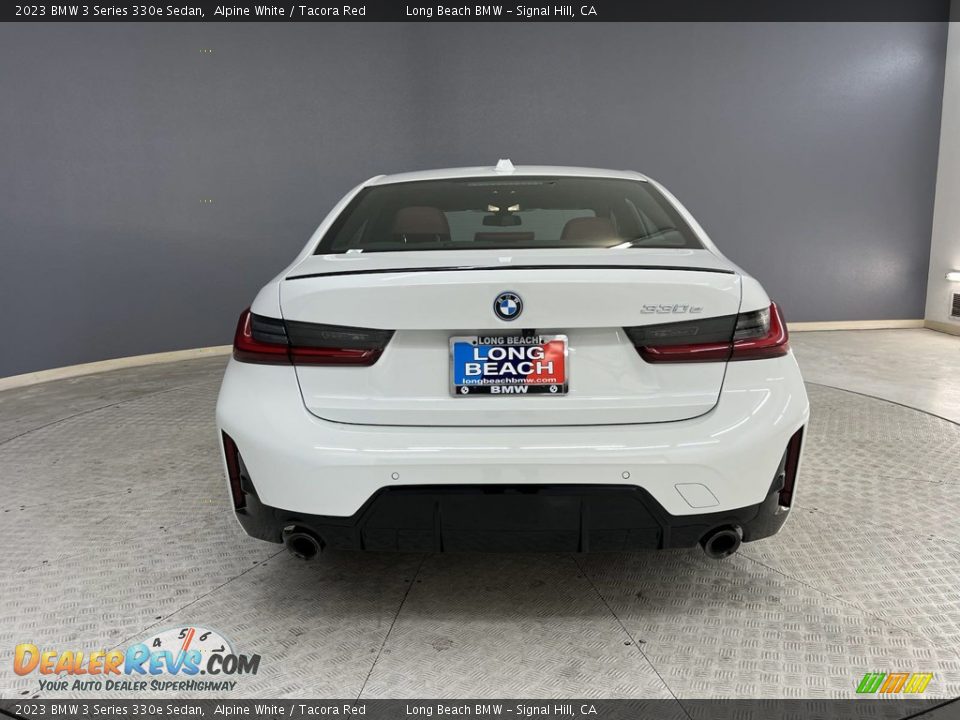 2023 BMW 3 Series 330e Sedan Alpine White / Tacora Red Photo #7