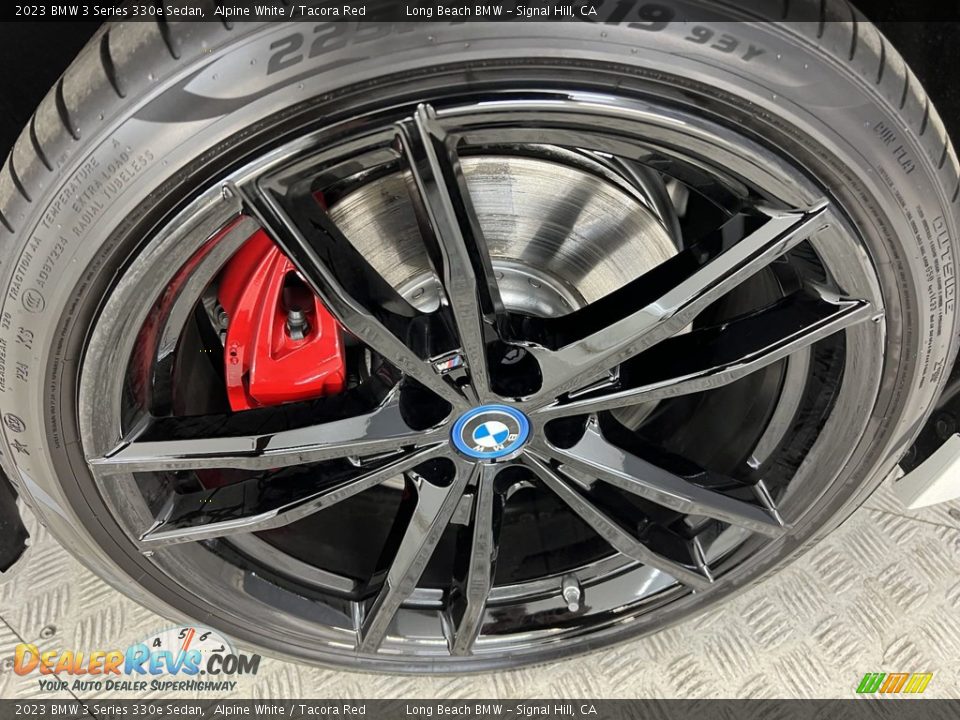 2023 BMW 3 Series 330e Sedan Alpine White / Tacora Red Photo #9
