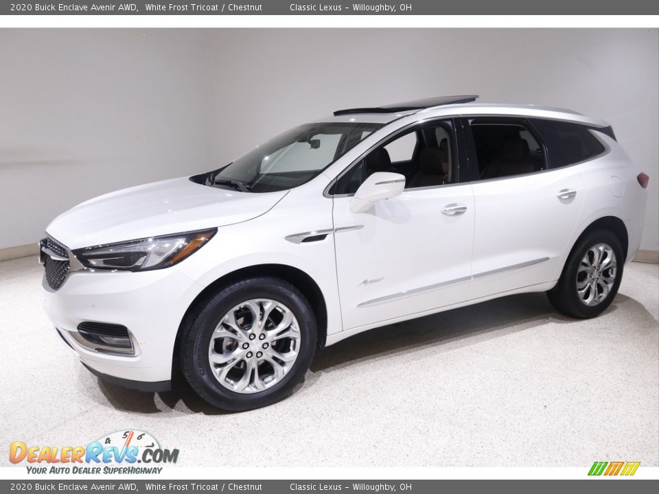 2020 Buick Enclave Avenir AWD White Frost Tricoat / Chestnut Photo #3