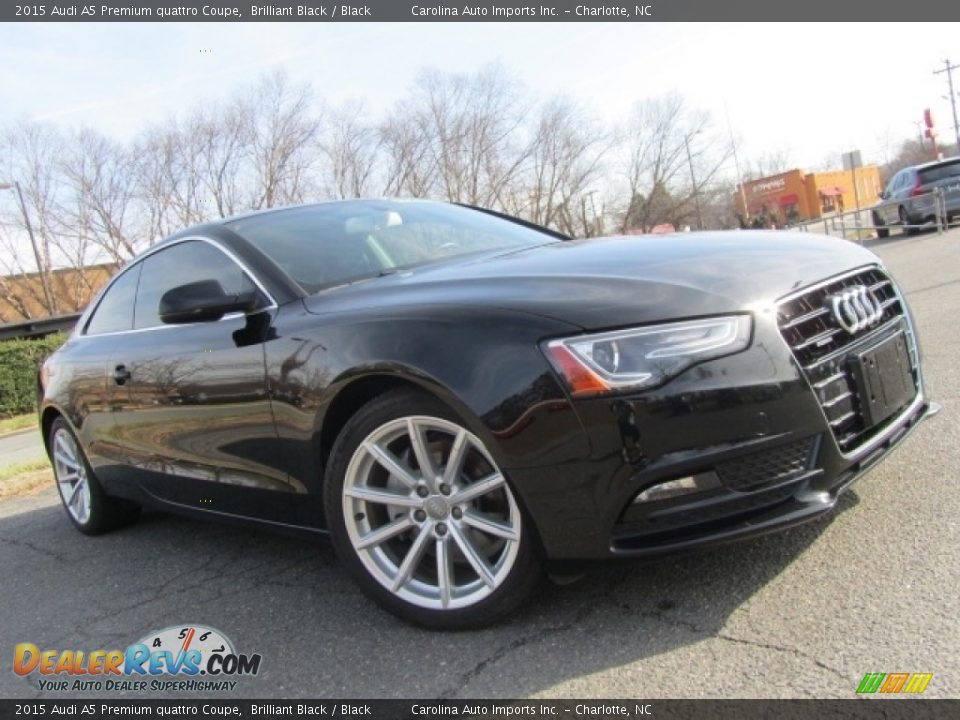 2015 Audi A5 Premium quattro Coupe Brilliant Black / Black Photo #1