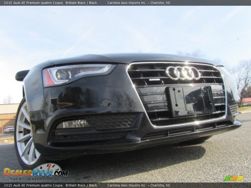 2015 Audi A5 Premium quattro Coupe Brilliant Black / Black Photo #2