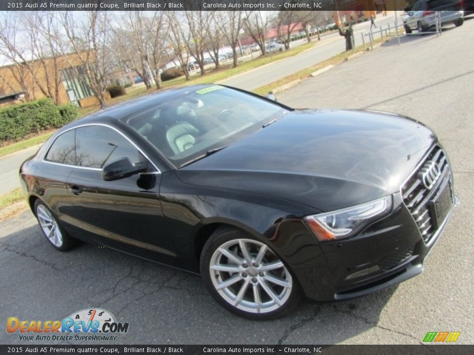 2015 Audi A5 Premium quattro Coupe Brilliant Black / Black Photo #3