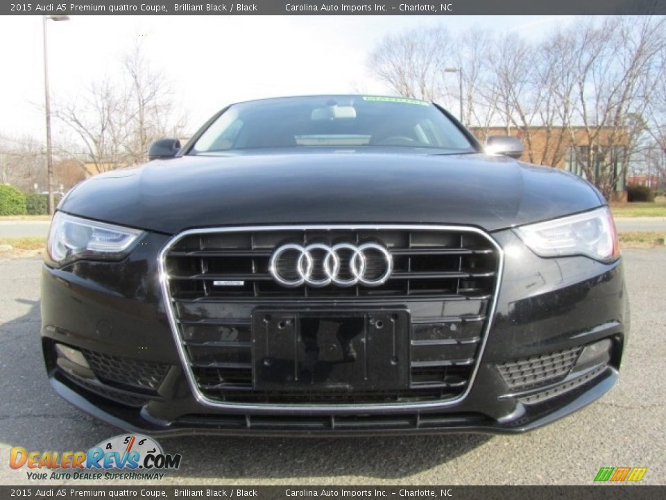 2015 Audi A5 Premium quattro Coupe Brilliant Black / Black Photo #5