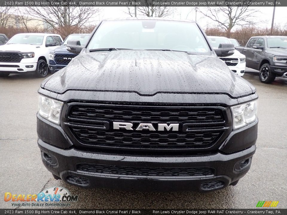 2023 Ram 1500 Big Horn Crew Cab 4x4 Diamond Black Crystal Pearl / Black Photo #8