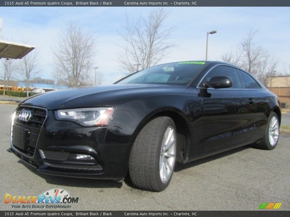 2015 Audi A5 Premium quattro Coupe Brilliant Black / Black Photo #6