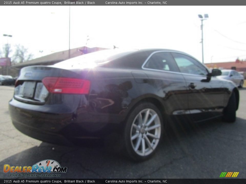 2015 Audi A5 Premium quattro Coupe Brilliant Black / Black Photo #8