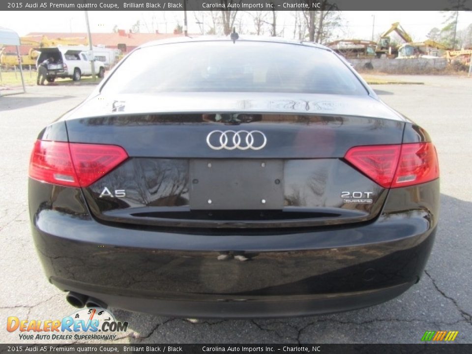 2015 Audi A5 Premium quattro Coupe Brilliant Black / Black Photo #9