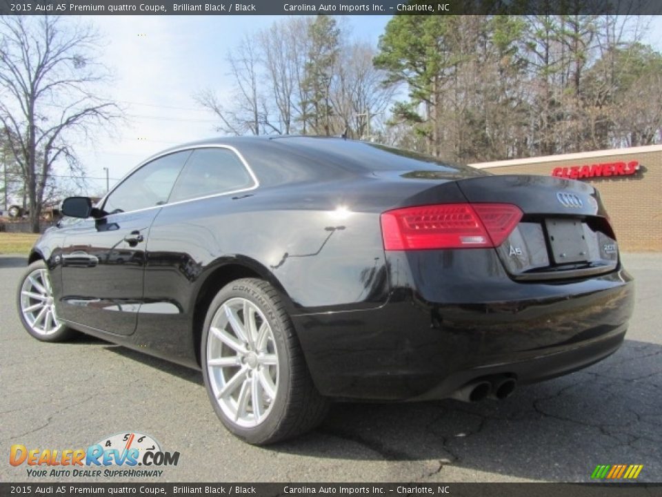 2015 Audi A5 Premium quattro Coupe Brilliant Black / Black Photo #10