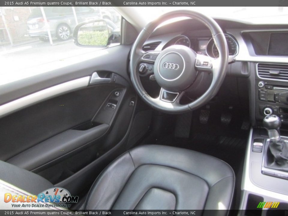 2015 Audi A5 Premium quattro Coupe Brilliant Black / Black Photo #12