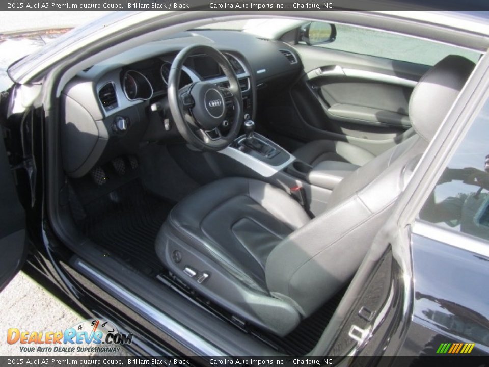 2015 Audi A5 Premium quattro Coupe Brilliant Black / Black Photo #16