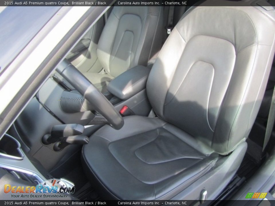 2015 Audi A5 Premium quattro Coupe Brilliant Black / Black Photo #18