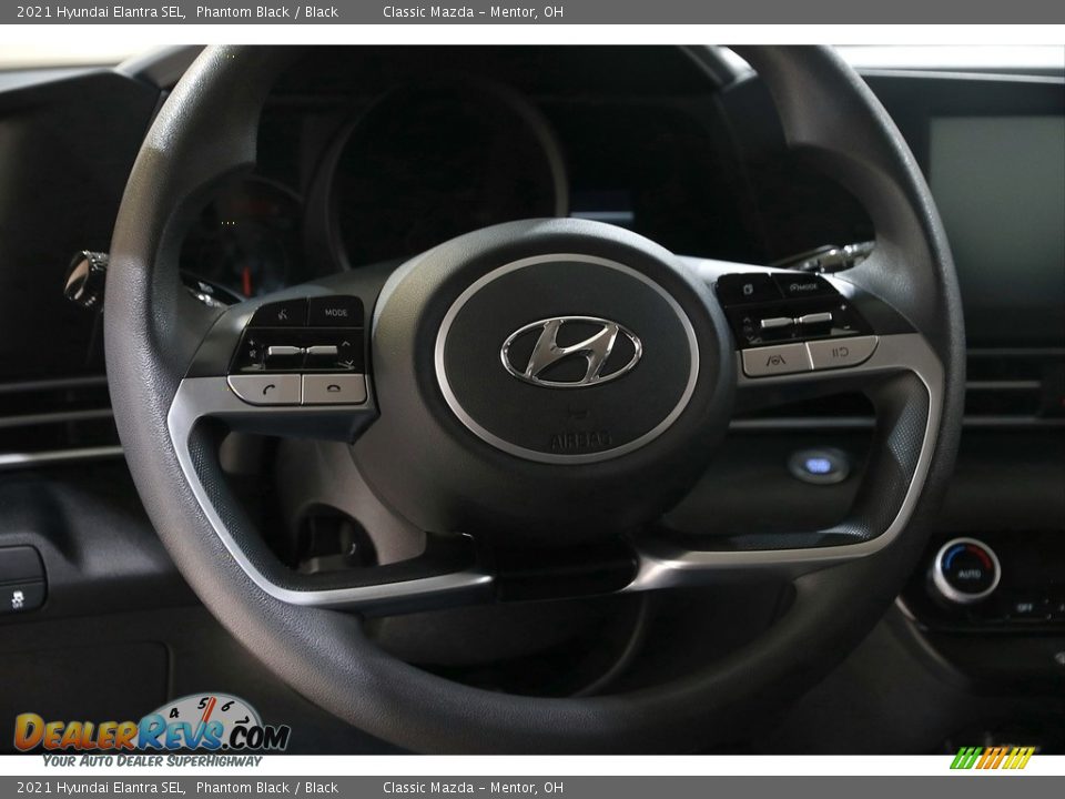 2021 Hyundai Elantra SEL Phantom Black / Black Photo #7