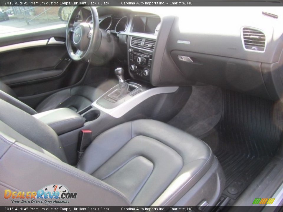 2015 Audi A5 Premium quattro Coupe Brilliant Black / Black Photo #22