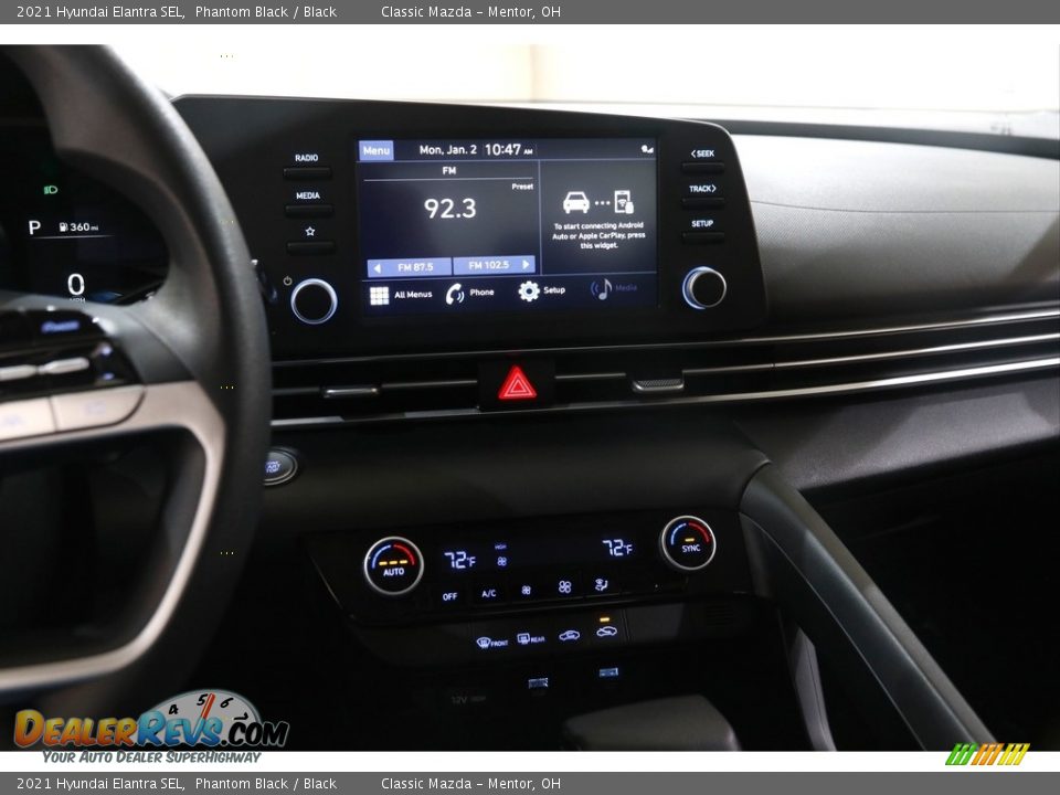 2021 Hyundai Elantra SEL Phantom Black / Black Photo #9
