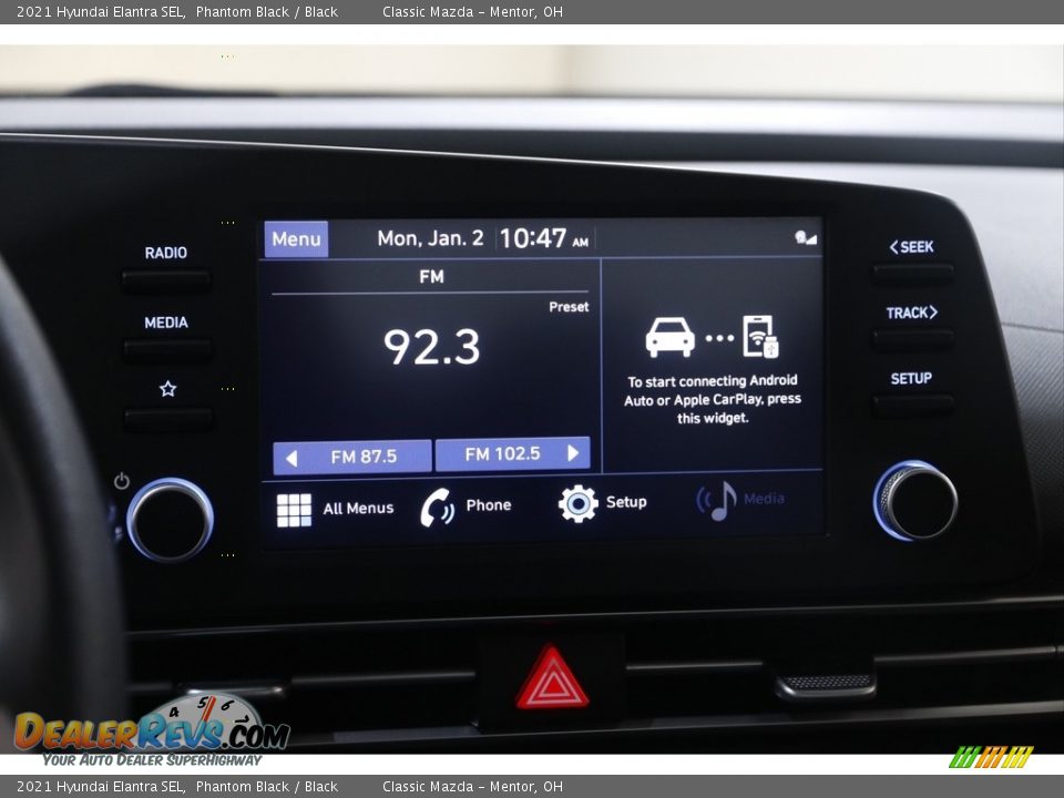 2021 Hyundai Elantra SEL Phantom Black / Black Photo #10