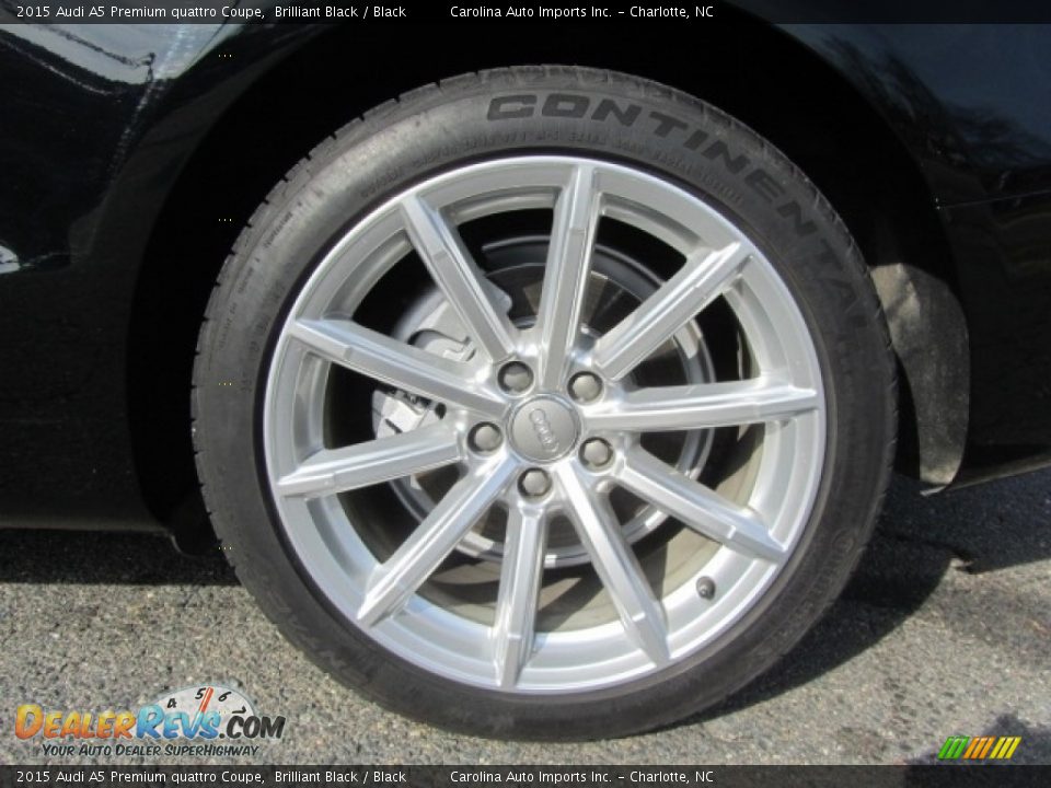2015 Audi A5 Premium quattro Coupe Brilliant Black / Black Photo #26