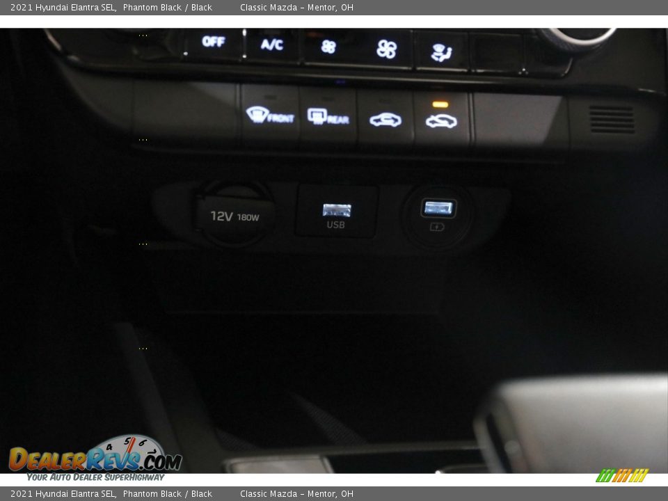 2021 Hyundai Elantra SEL Phantom Black / Black Photo #12