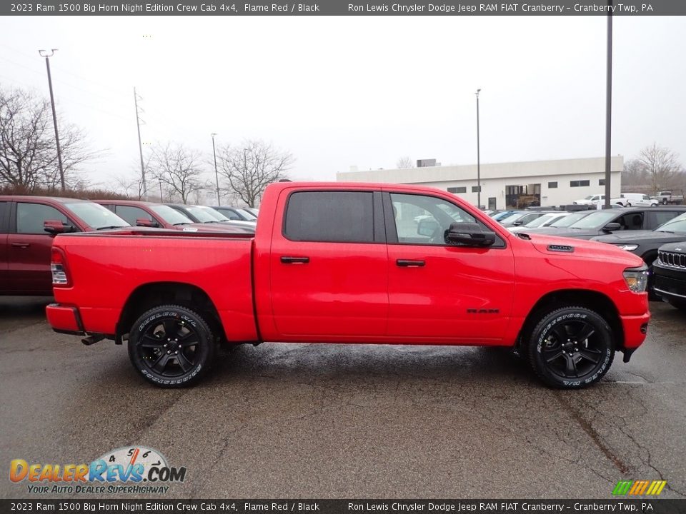 Flame Red 2023 Ram 1500 Big Horn Night Edition Crew Cab 4x4 Photo #6