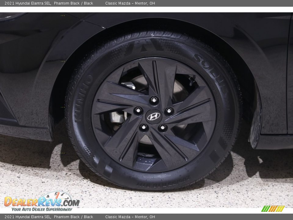 2021 Hyundai Elantra SEL Phantom Black / Black Photo #19