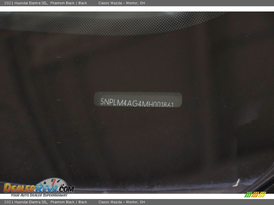 2021 Hyundai Elantra SEL Phantom Black / Black Photo #20