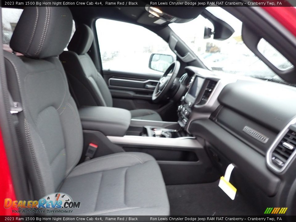Front Seat of 2023 Ram 1500 Big Horn Night Edition Crew Cab 4x4 Photo #10