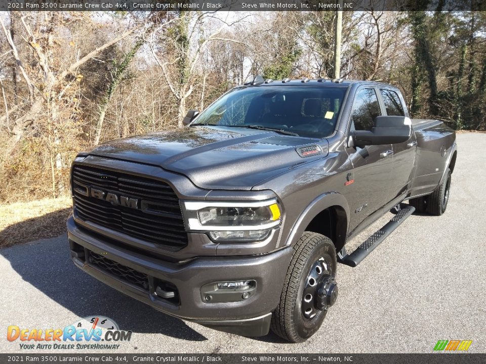 2021 Ram 3500 Laramie Crew Cab 4x4 Granite Crystal Metallic / Black Photo #3