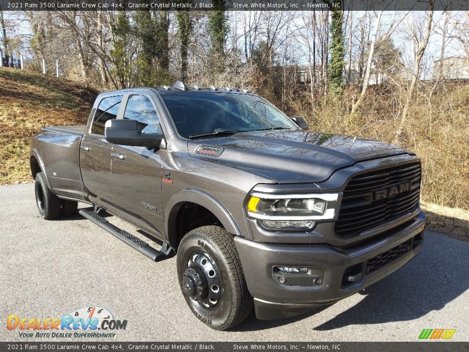 2021 Ram 3500 Laramie Crew Cab 4x4 Granite Crystal Metallic / Black Photo #5