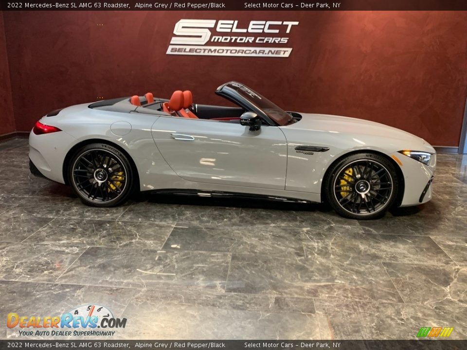 Alpine Grey 2022 Mercedes-Benz SL AMG 63 Roadster Photo #5