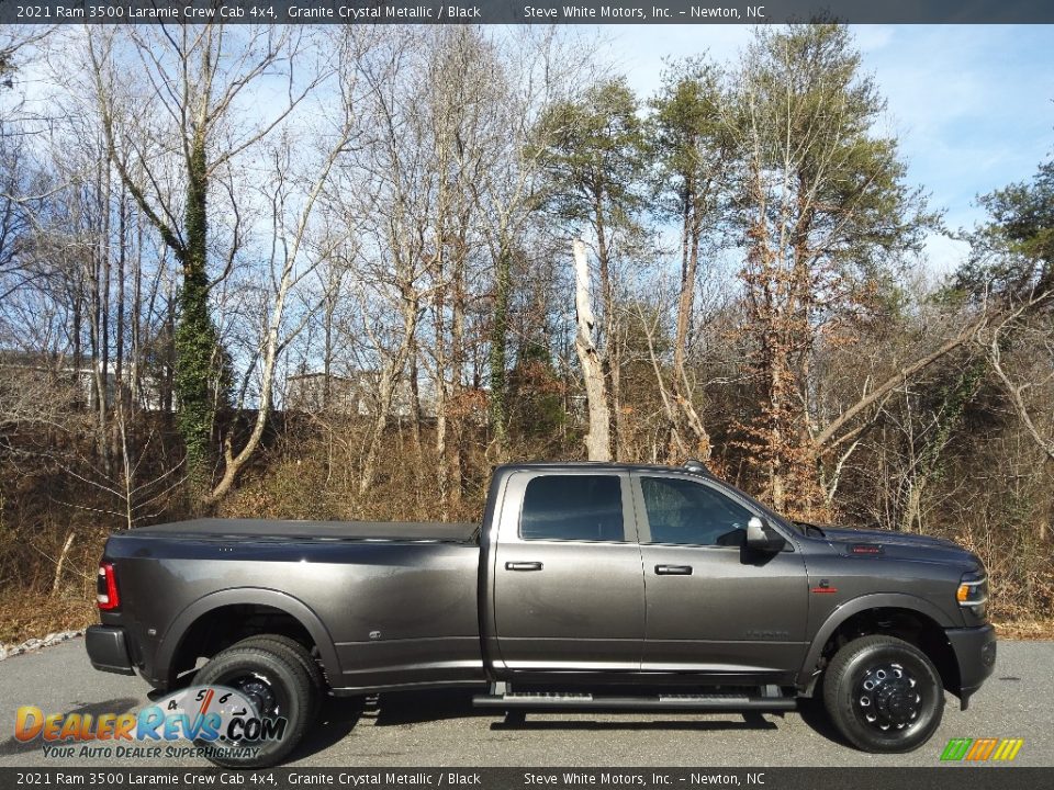 2021 Ram 3500 Laramie Crew Cab 4x4 Granite Crystal Metallic / Black Photo #6