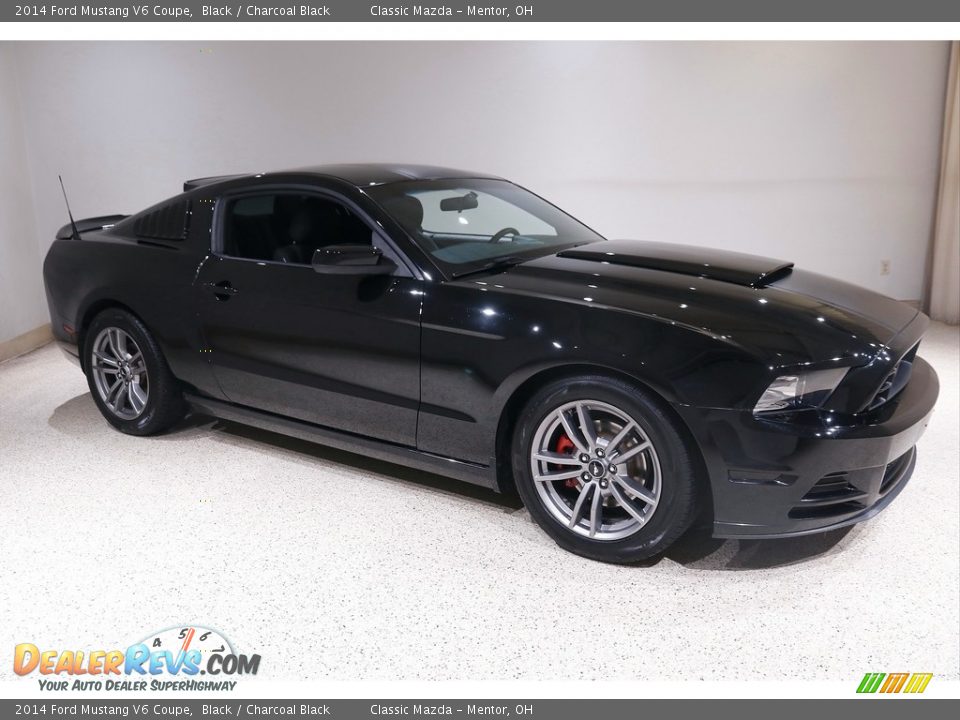 2014 Ford Mustang V6 Coupe Black / Charcoal Black Photo #1