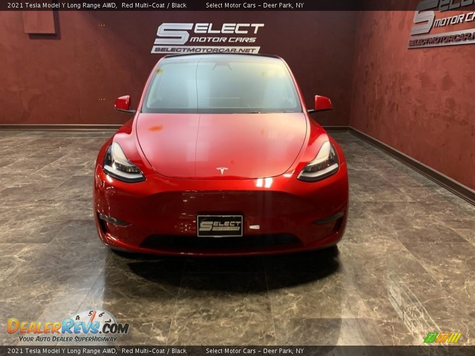 2021 Tesla Model Y Long Range AWD Red Multi-Coat / Black Photo #2