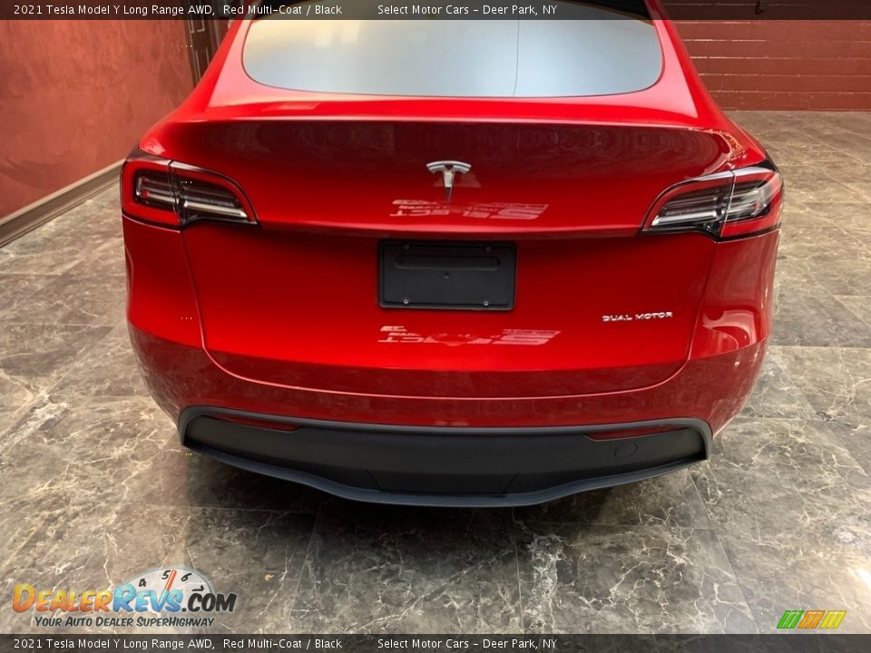 2021 Tesla Model Y Long Range AWD Red Multi-Coat / Black Photo #5